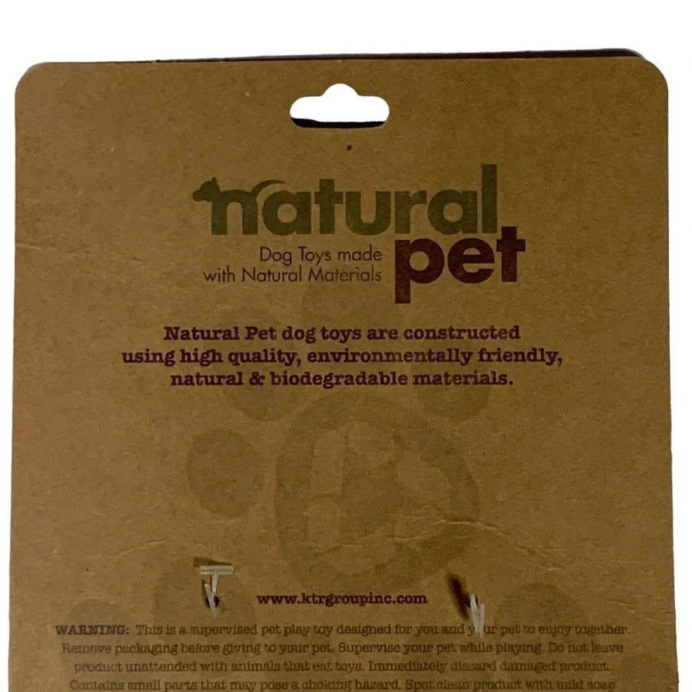 Natural Pet Rope Dog Toy Heavy Duty Fetch Tug Bone Made with Natural Materials